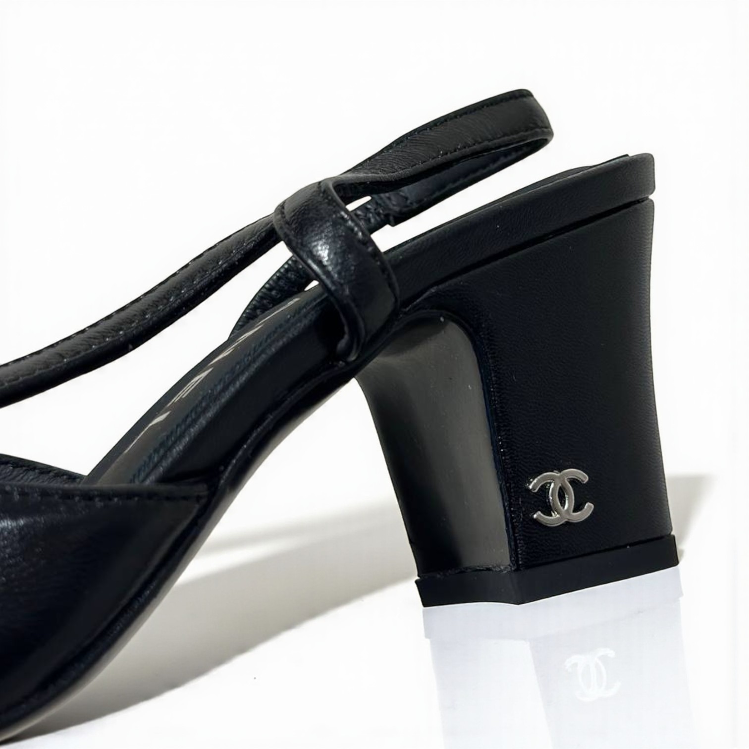 Chanel Slingback Heels - Image 7