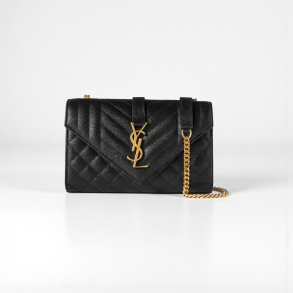 YSL Small Envelope Matelassé Shoulder Bag