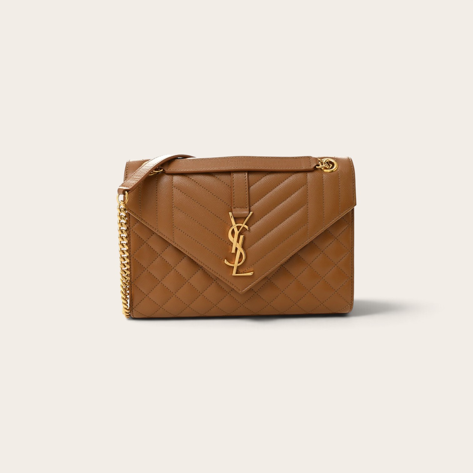 YSL Medium Envelope Matelassé Shoulder Bag