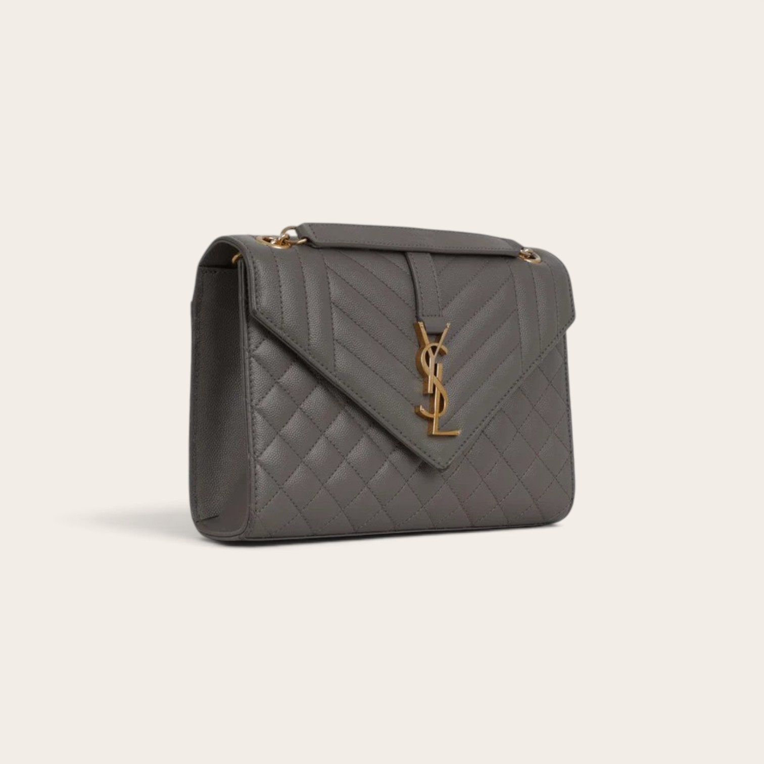 YSL Medium Envelope Matelassé Shoulder Bag - Image 2