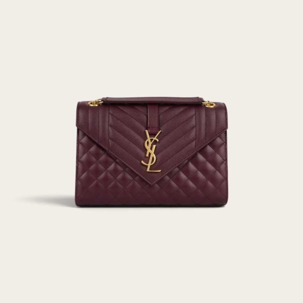 YSL Medium Envelope Matelassé Shoulder Bag