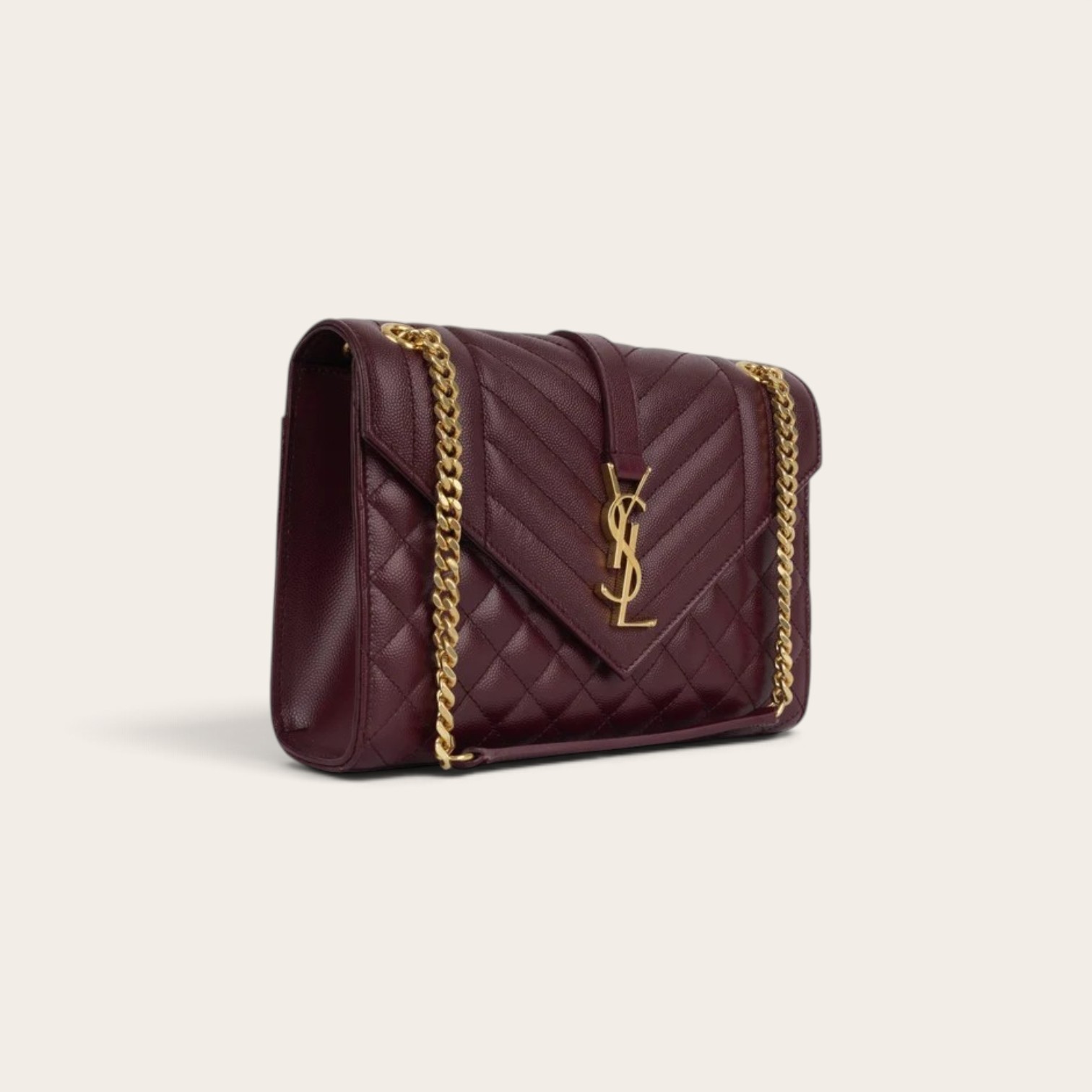 YSL Medium Envelope Matelassé Shoulder Bag - Image 2