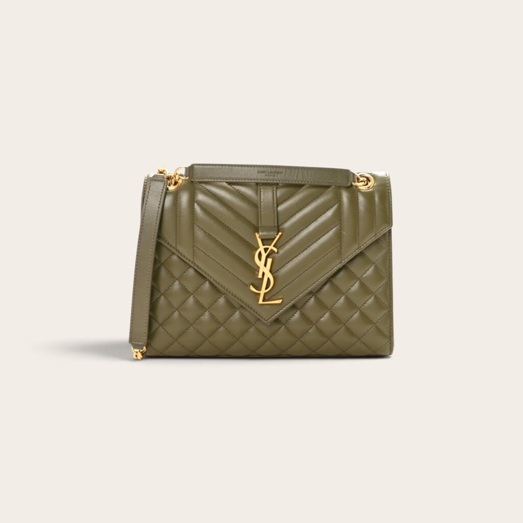 YSL Medium Envelope Matelassé Shoulder Bag