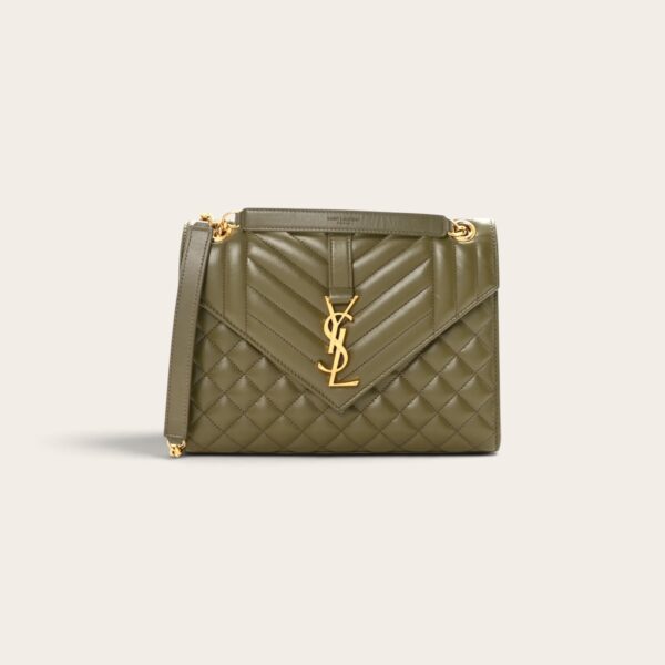 YSL Medium Envelope Matelassé Shoulder Bag