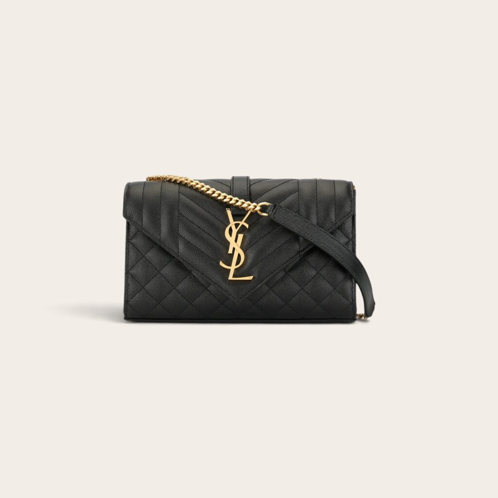 YSL Small Envelope Matelassé Shoulder Bag