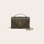 YSL Small Envelope Matelassé Shoulder Bag