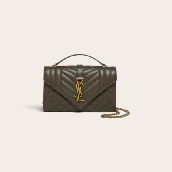 YSL Small Envelope Matelassé Shoulder Bag