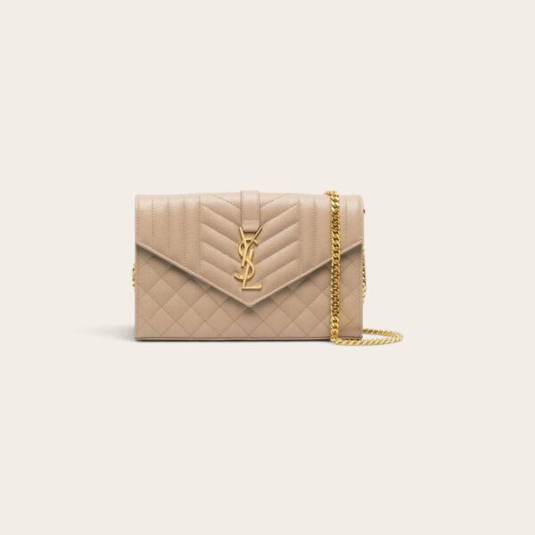 YSL Small Envelope Matelassé Shoulder Bag