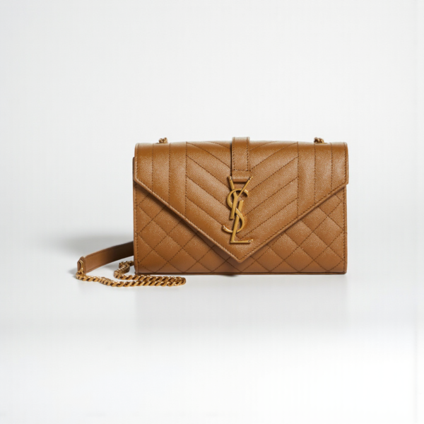 YSL Small Envelope Matelassé Shoulder Bag