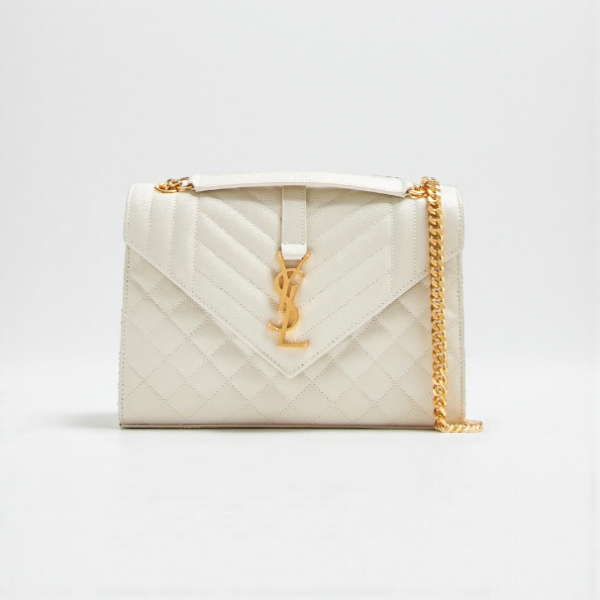 YSL Medium Envelope Matelassé Shoulder Bag