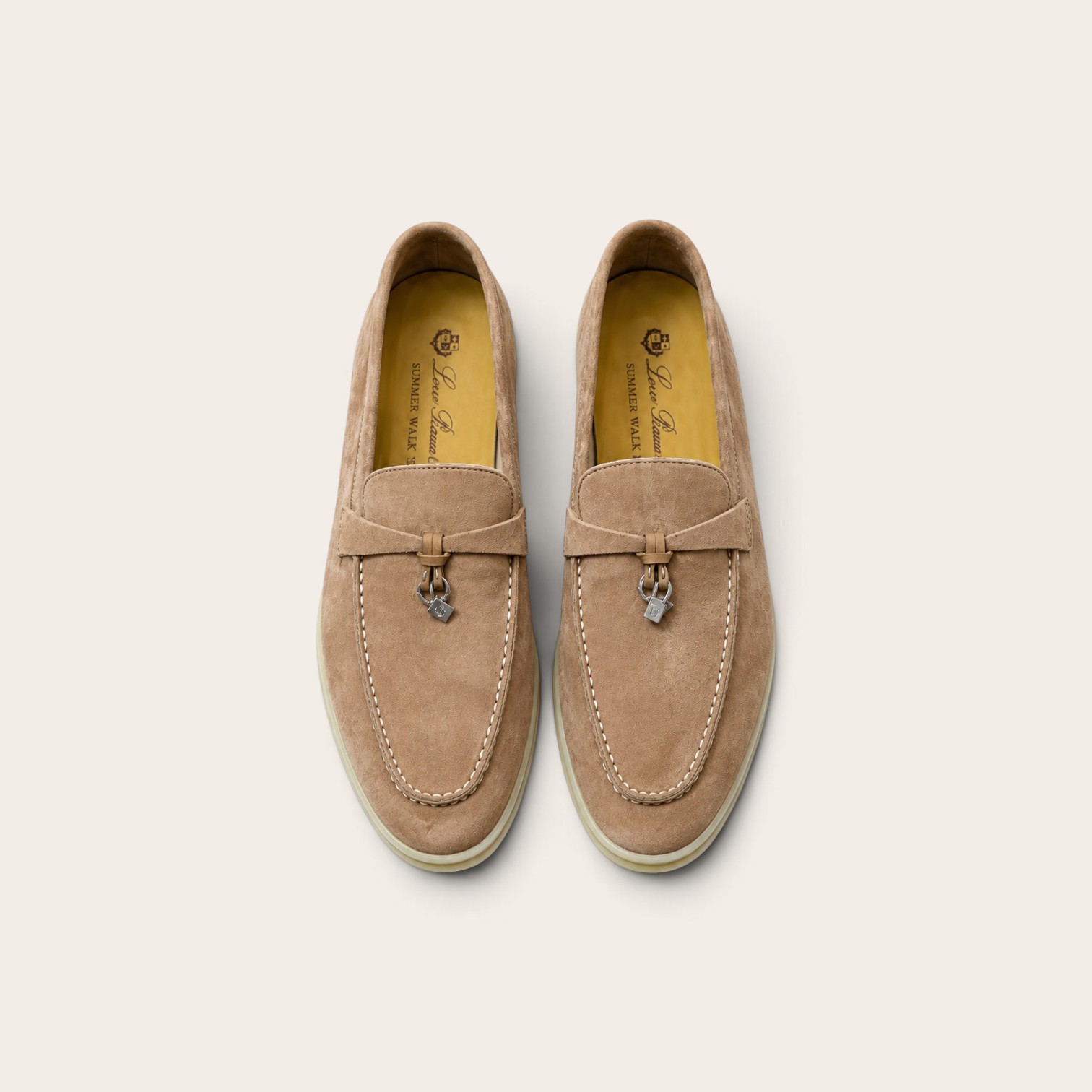 Loro Piana Summer Charms Walk Loafer Suede – Khaki - Image 3