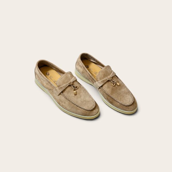 Loro Piana Summer Charms Walk Loafer Suede – Milk Apricot
