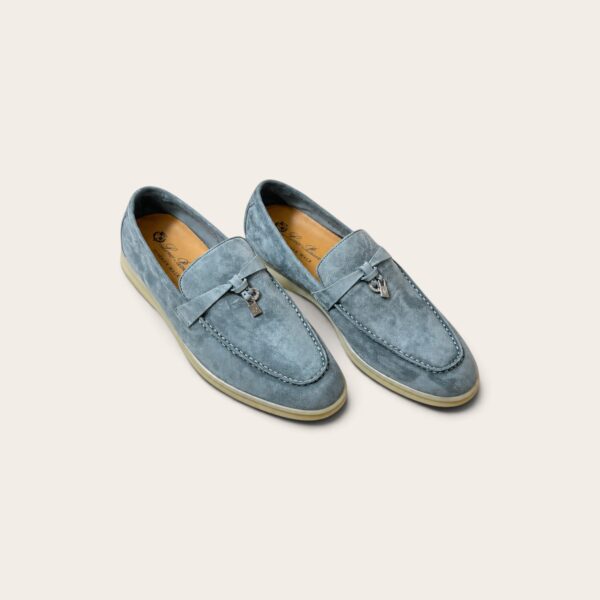 Loro Piana Summer Charms Walk Loafer Suede – Denim Blue