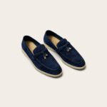 Loro Piana Summer Charms Walk Loafer Suede – Royal Blue