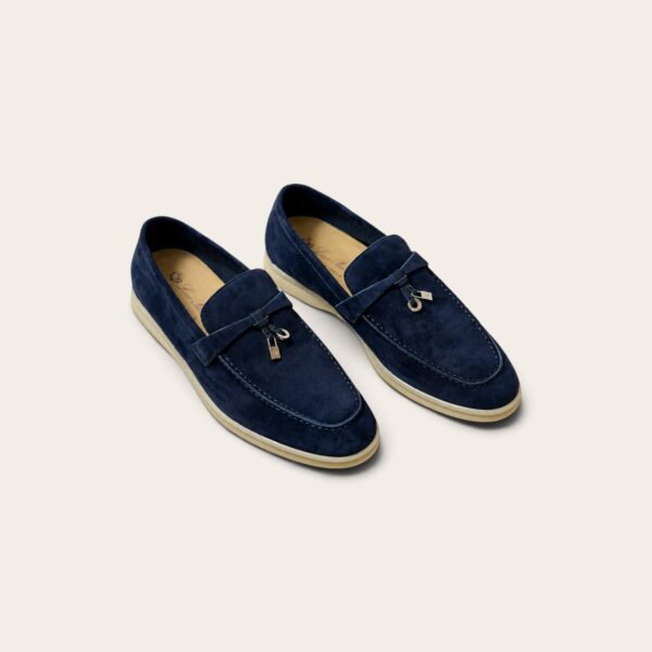 Loro Piana Summer Charms Walk Loafer Suede – Royal Blue