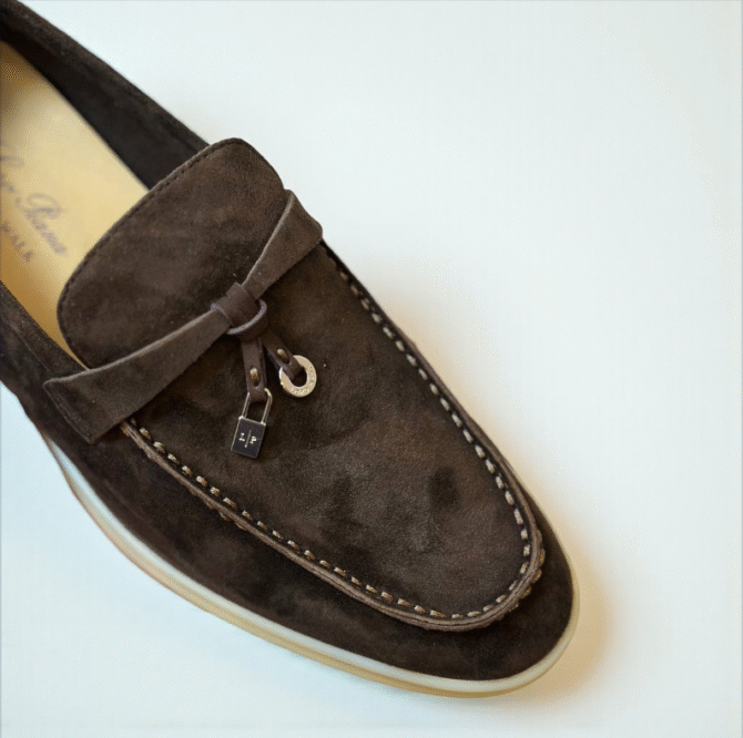 Loro Piana Summer Charms Walk Loafer Suede – Brown
