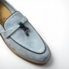 Loro Piana Summer Charms Walk Loafer Suede – L.Green/Gray Blue - Image 2