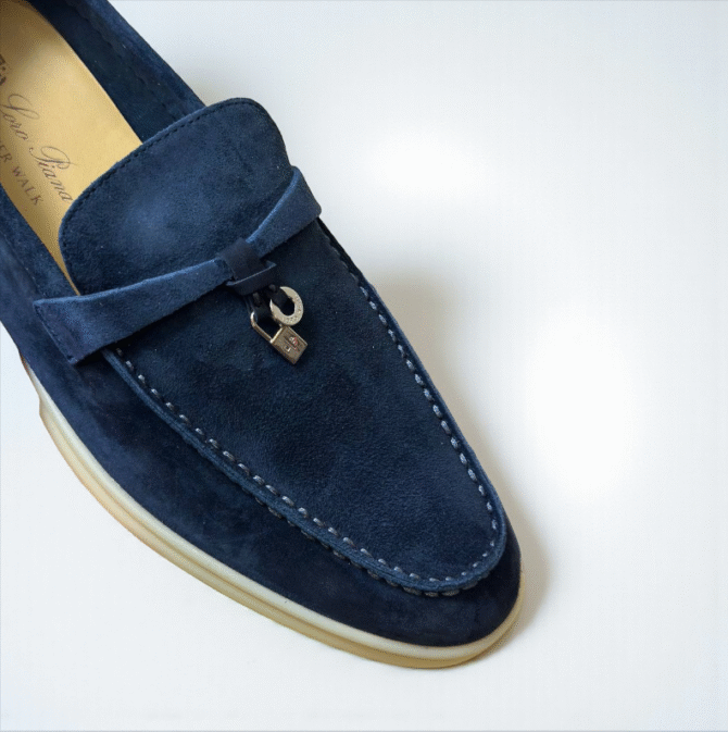 Loro Piana Summer Charms Walk Loafer Suede – D. Blue