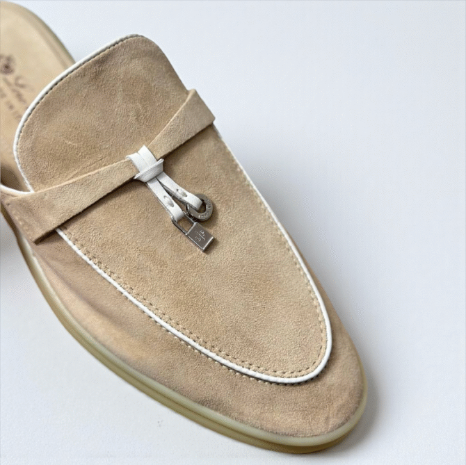 Loro Piana Summer Walk Babouche Loafer – Beige