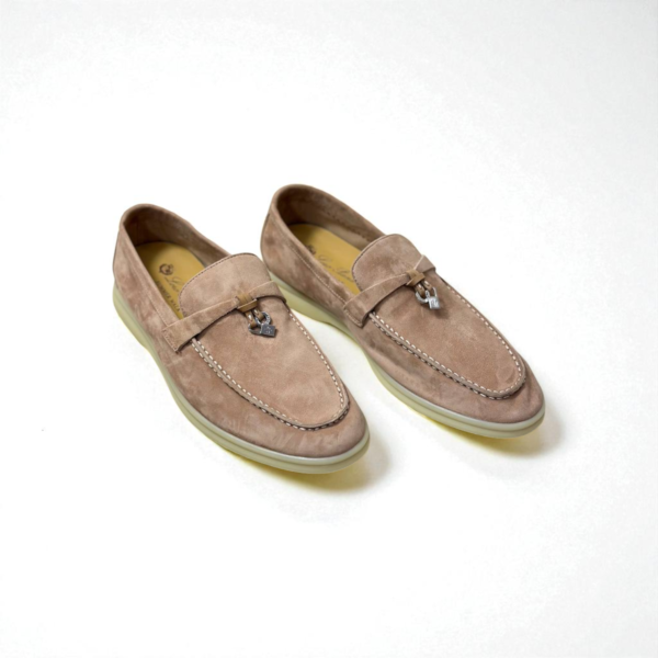 Loro Piana Summer Charms Walk Loafer Suede – Khaki