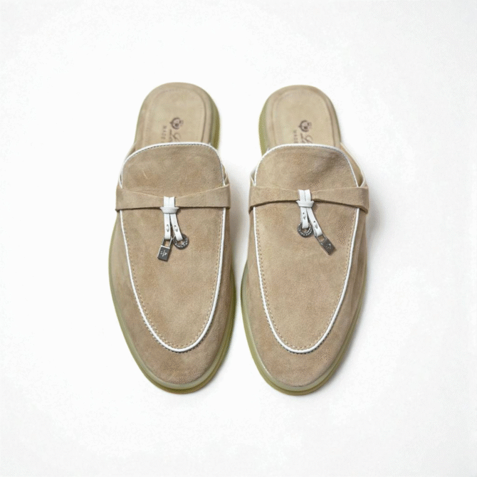 Loro Piana Summer Walk Babouche Loafer – Beige