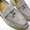 Loro Piana Summer Charms Walk Loafer Suede – L. Gray - Image 2