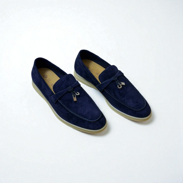 Loro Piana Summer Charms Walk Loafer Suede – Royal Blue