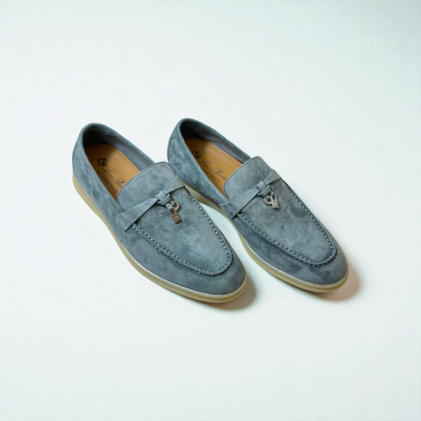 Loro Piana Summer Charms Walk Loafer Suede – Denim Blue