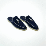 Loro Piana Summer Walk Babouche Loafer – Black Blue