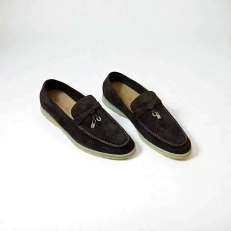 Loro Piana Summer Charms Walk Loafer Suede – Brown