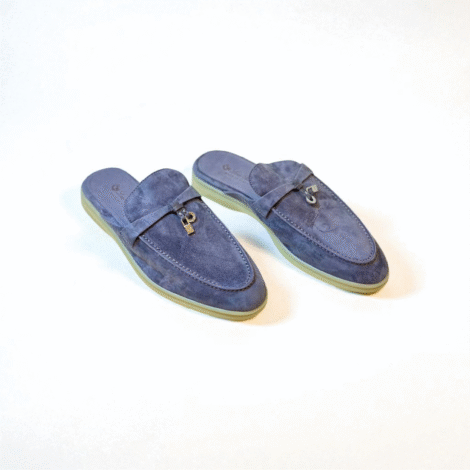 Loro Piana Summer Walk Babouche Loafer – Autumn Gray