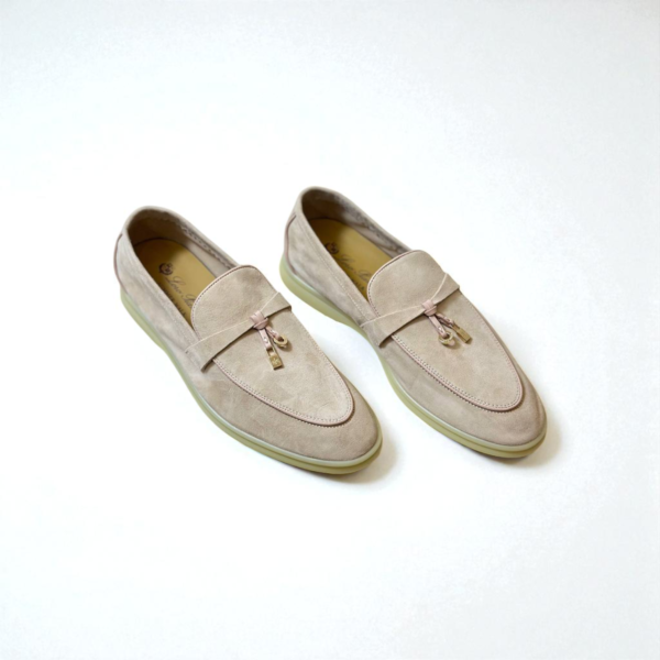 Loro Piana Summer Charms Walk Loafer Suede – Beige Pink