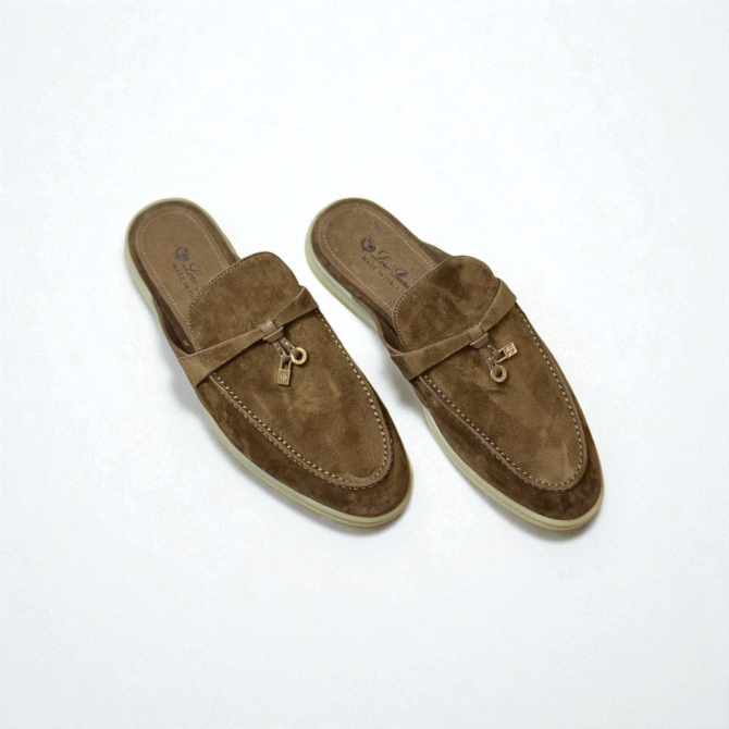 Loro Piana Summer Walk Babouche Loafer – D. Khaki