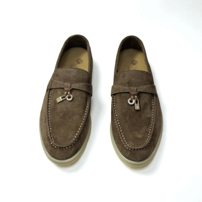 Loro Piana Summer Charms Walk Loafer Suede – D. Chocolate
