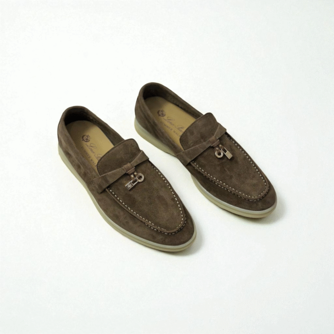 Loro Piana Summer Charms Walk Loafer Suede – D. Chocolate