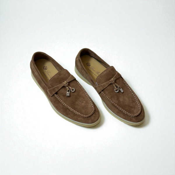 Loro Piana Summer Charms Walk Loafer Suede – Sand Camel