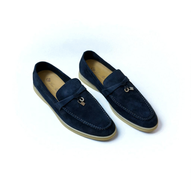Loro Piana Summer Charms Walk Loafer Suede – D. Blue