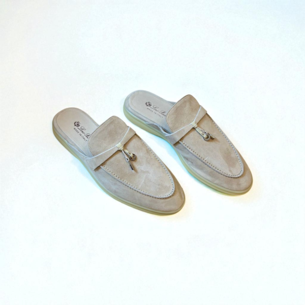 Loro Piana Summer Walk Babouche Loafer – Beige Green