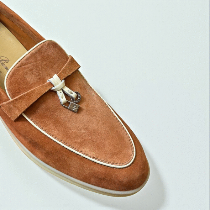 Loro Piana Summer Charms Walk Loafer Suede – Toffee