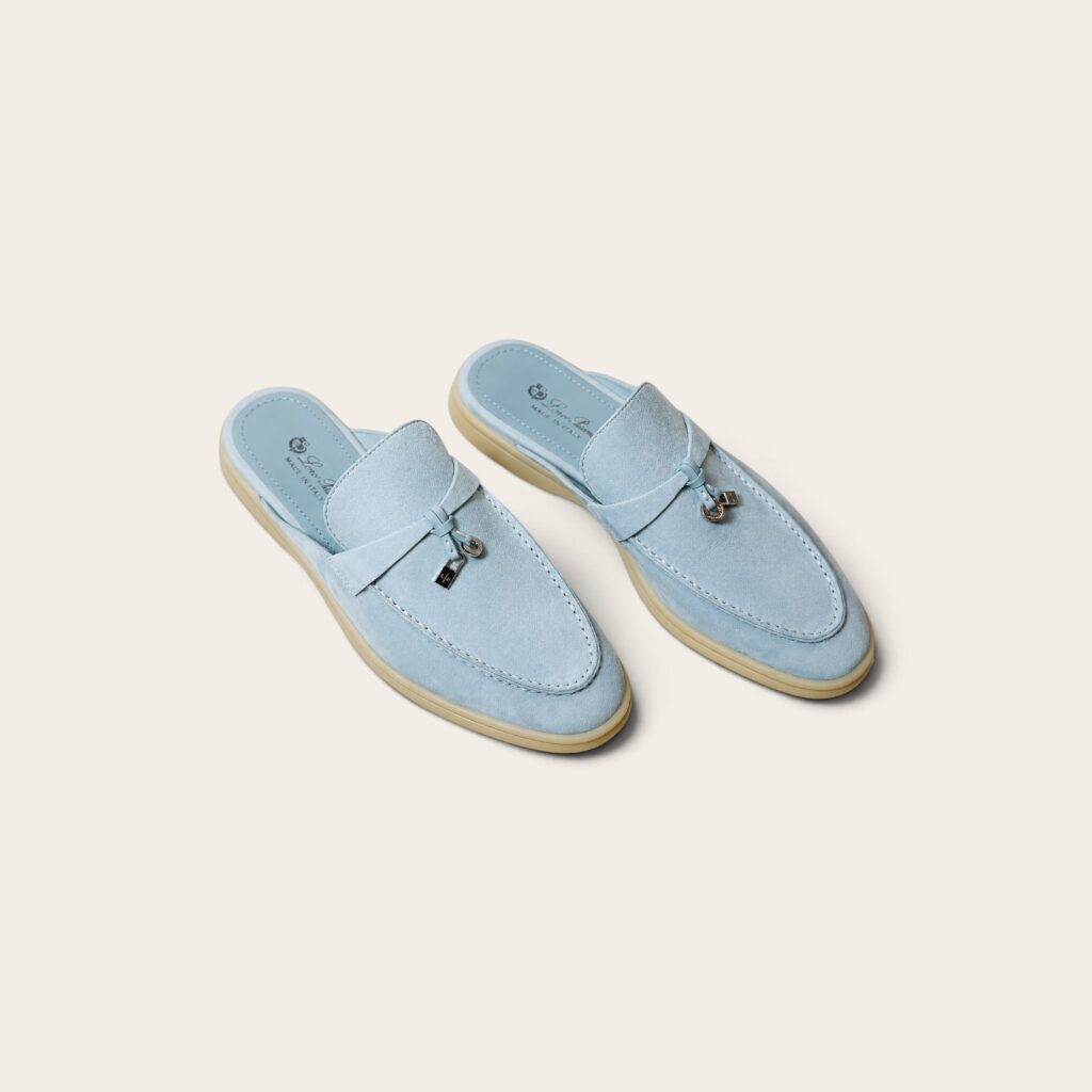 Loro Piana Summer Walk Babouche Loafer – Cyan Sapphire