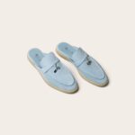 Loro Piana Summer Walk Babouche Loafer – Cyan Sapphire