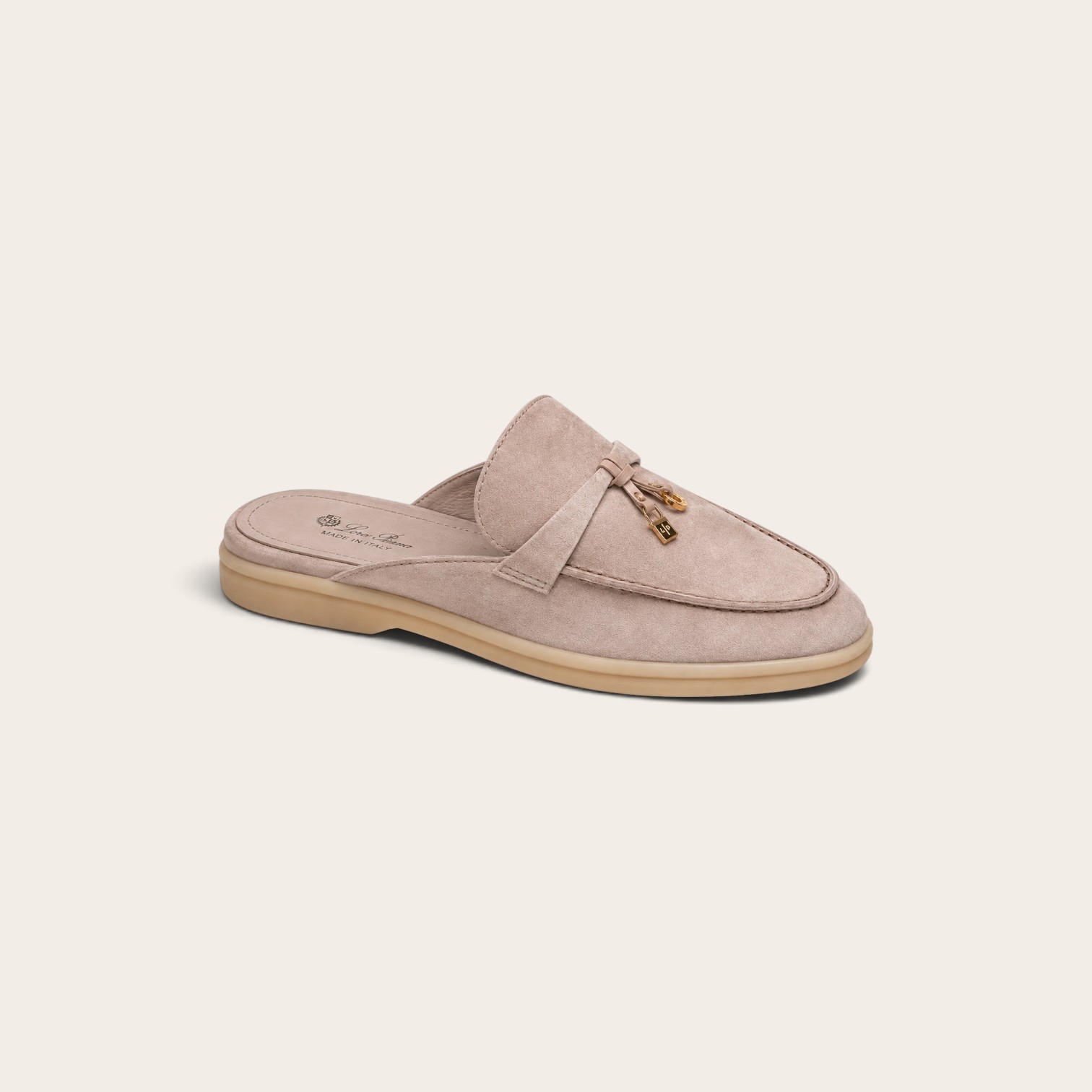 Loro Piana Summer Walk Babouche Loafer – Apricot - Image 3