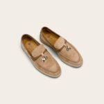 Loro Piana Summer Charms Walk Loafer Suede – Light Trunk Wood
