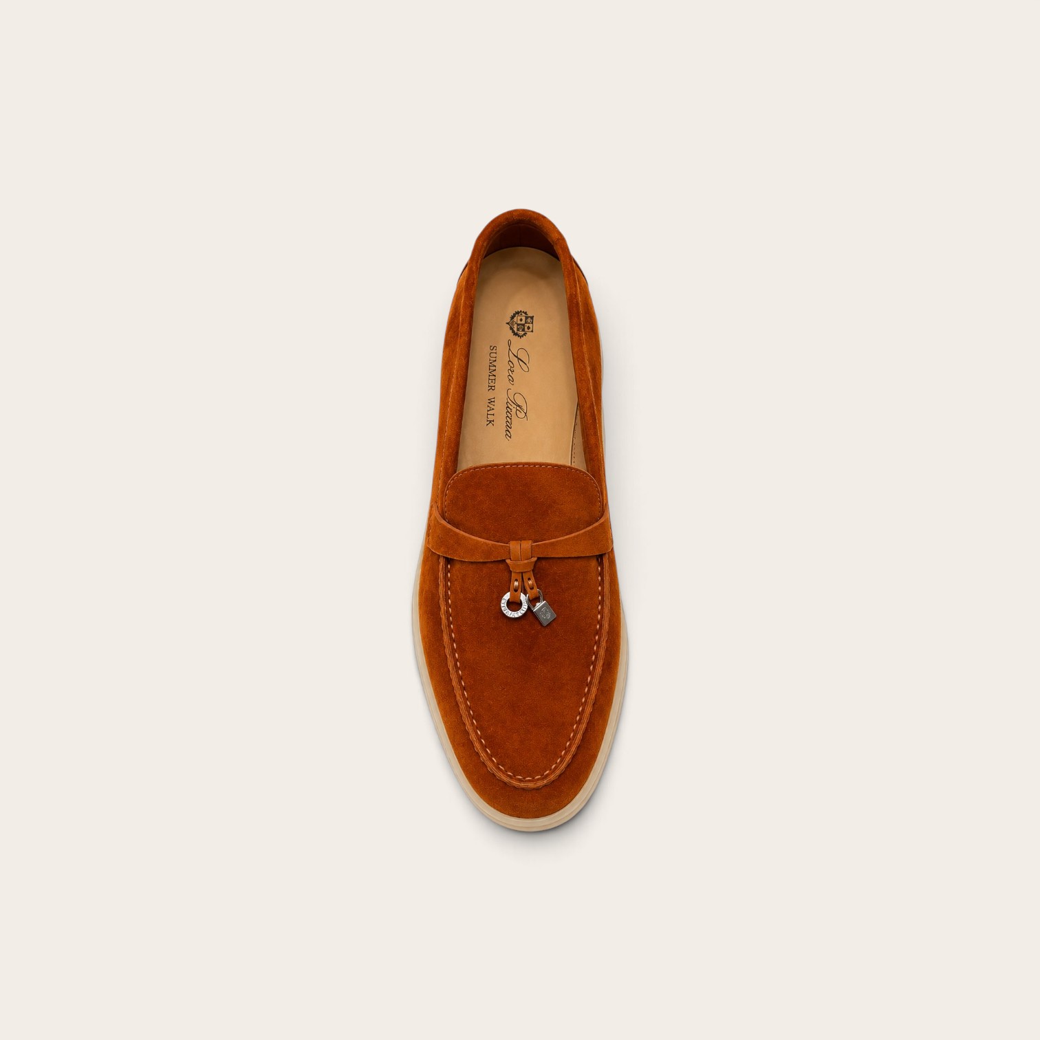 Loro Piana Summer Charms Walk Loafer Suede – Saddle Brown - Image 2