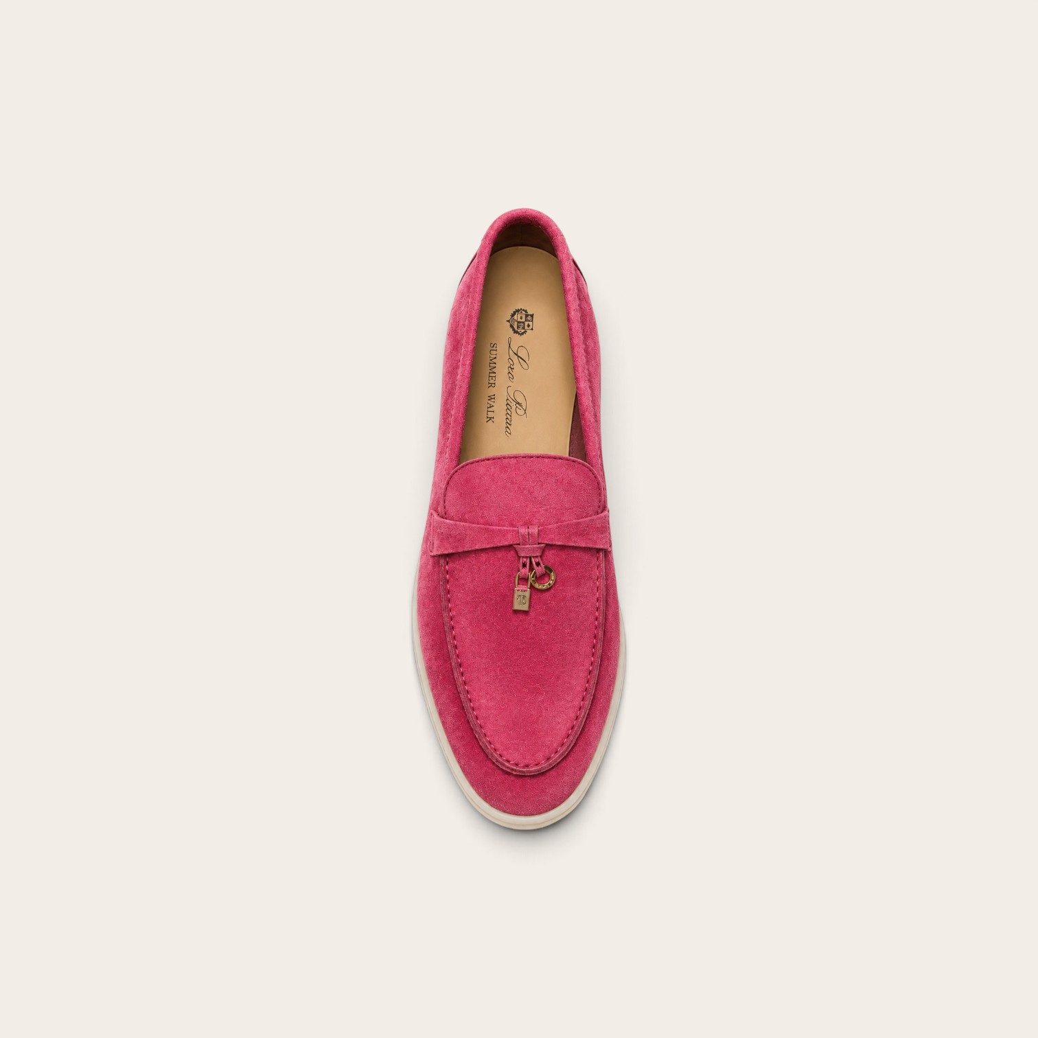 Loro Piana Summer Charms Walk Loafer Suede - Dried Rose Red - Image 2