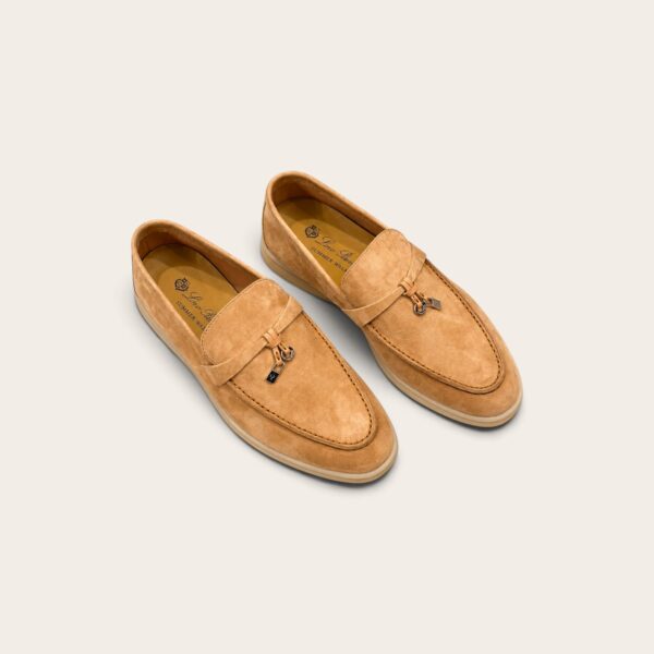 Loro Piana Summer Charms Walk Loafer Suede – Caramel