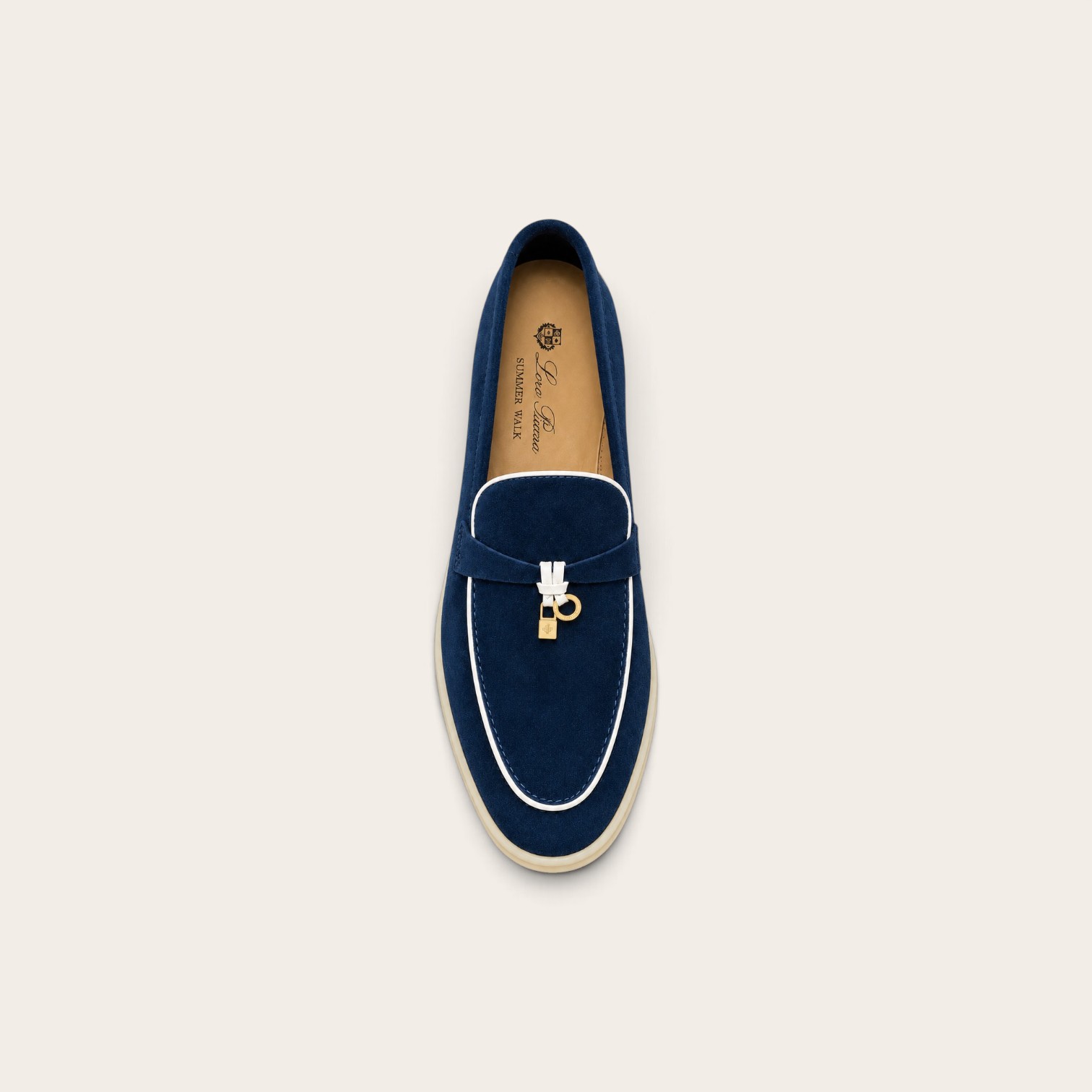 Loro Piana Summer Charms Walk Loafer Suede – Ocean Heart - Image 2