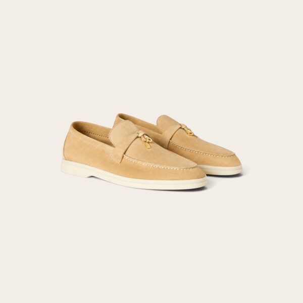 Loro Piana Summer Charms Walk Loafer Suede - Hinoki Wood