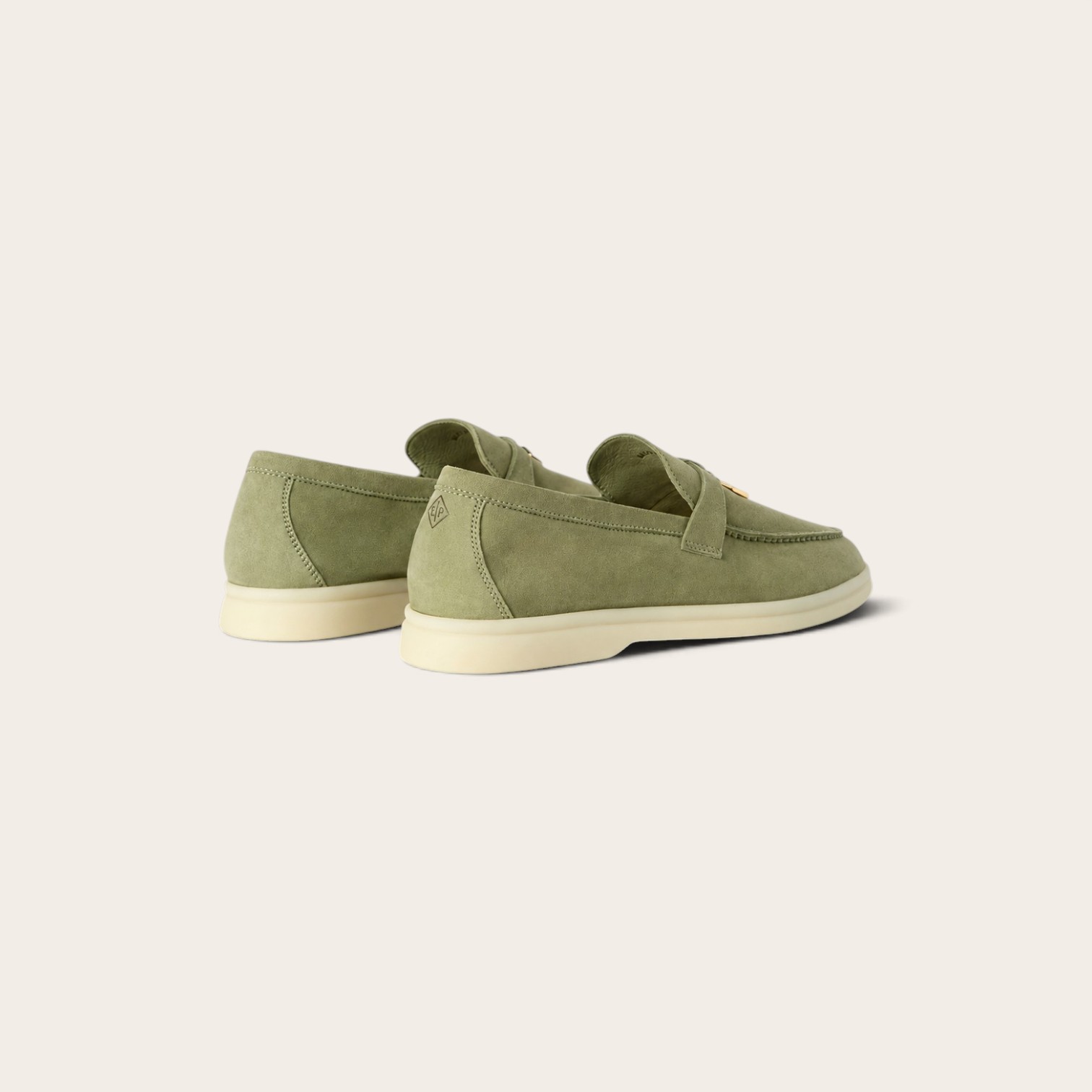 Loro Piana Summer Charms Walk Loafer Suede - Green Tea - Image 2