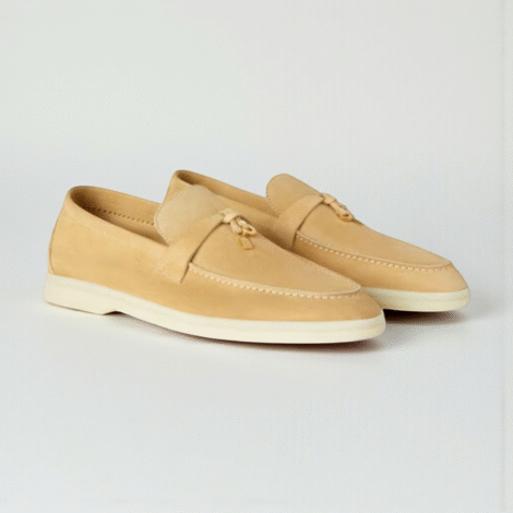 Loro Piana Summer Charms Walk Loafer Suede - Hinoki Wood
